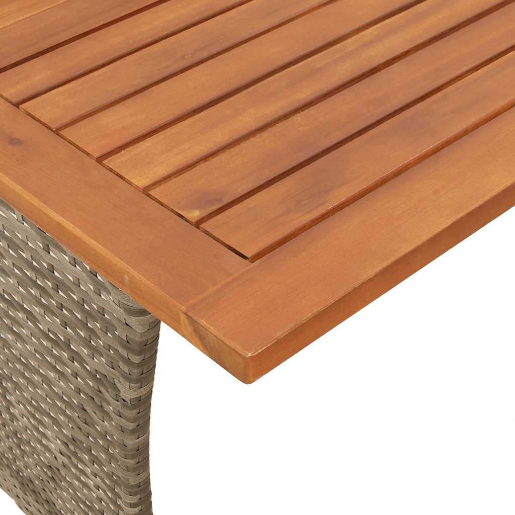 4-tlg. Garten-Sofagarnitur mit Kissen L-Form Grau Poly Rattan