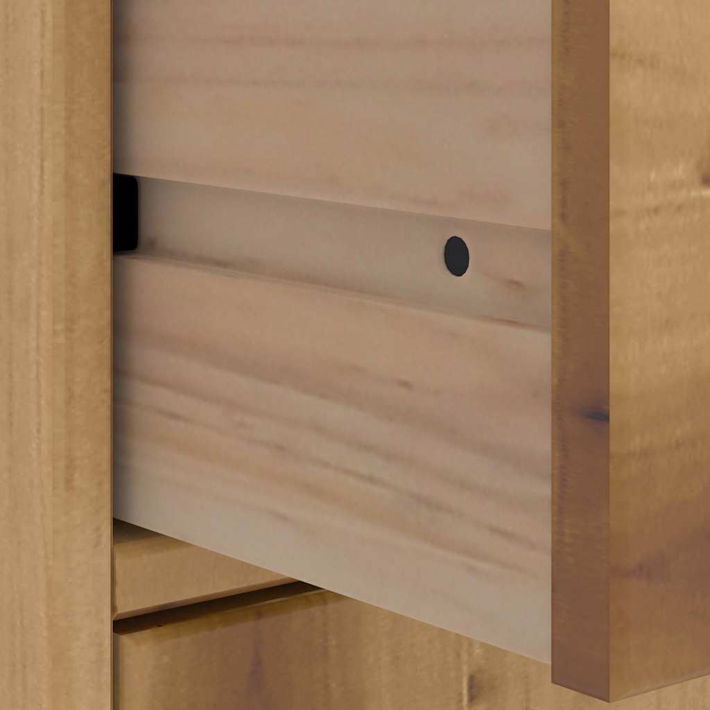 5-tlg. Wohnwand mit Stauraum ODDA Massivholz Kiefer