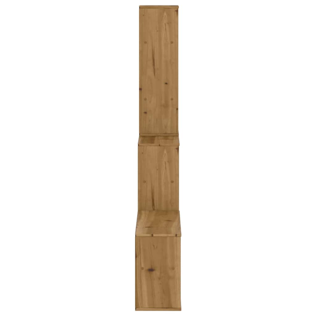 4-tlg. Wohnwand mit Stauraum ODDA Massivholz Kiefer