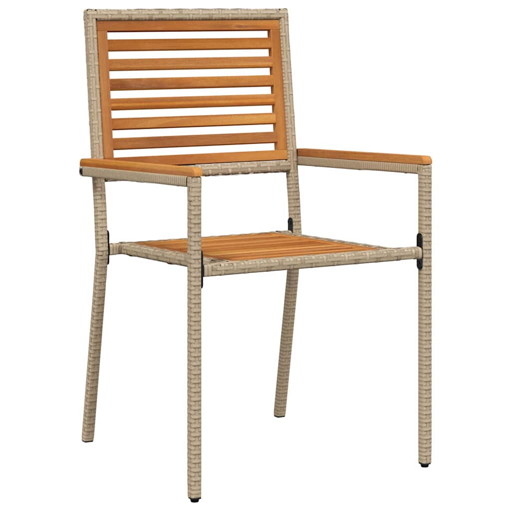Garten Essgruppe 5 stk. Beige Massivholz Akazie