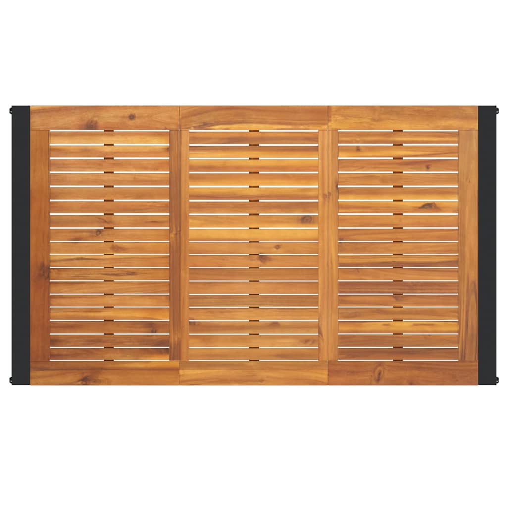 Garten Essgruppe 5 stk. Grau und Braun Poly-Rattan