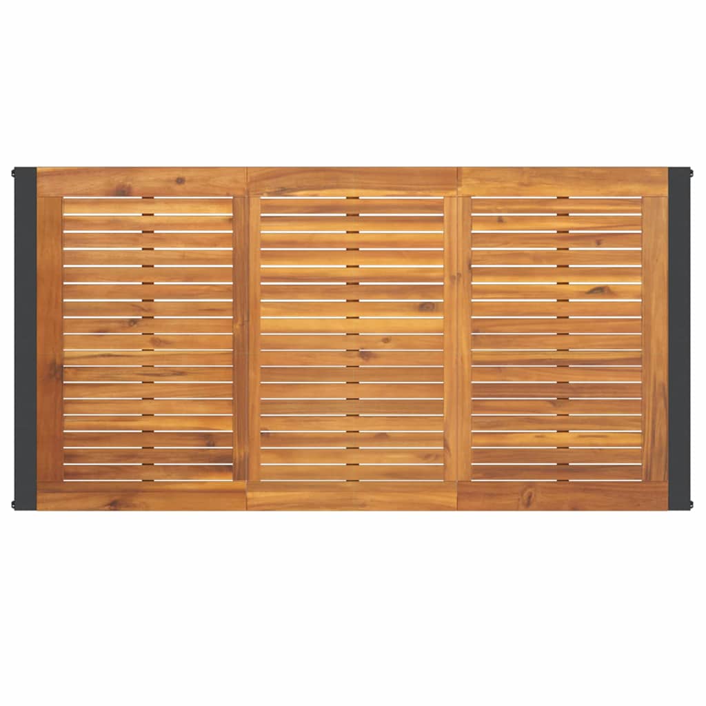 Garten Essgruppe 5 stk. Grau und Braun Poly-Rattan