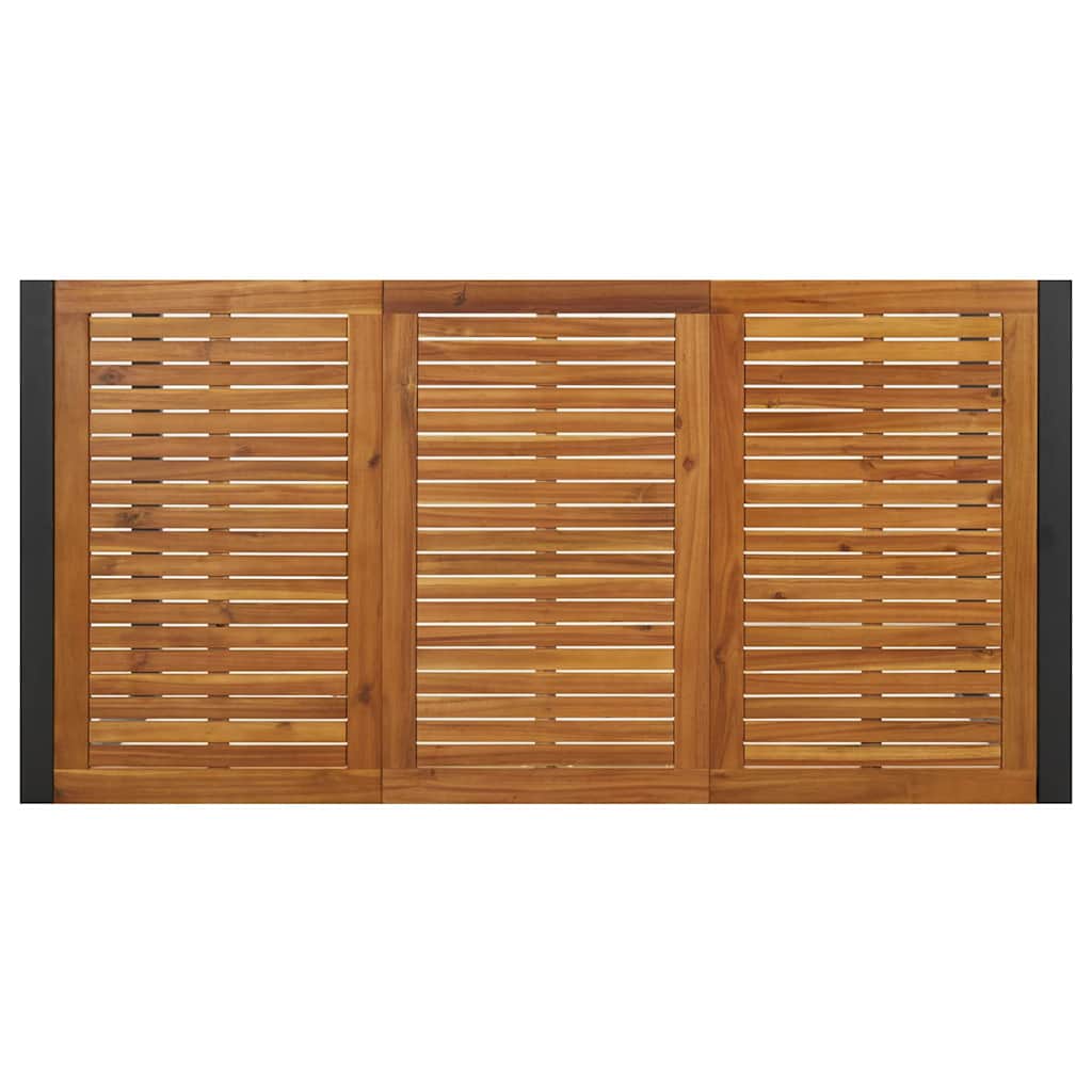 Garten Essgruppe 7 stk. Grau und Braun Poly-Rattan