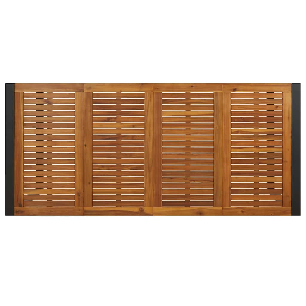 Garten Essgruppe 7 stk. Grau und Braun Poly-Rattan