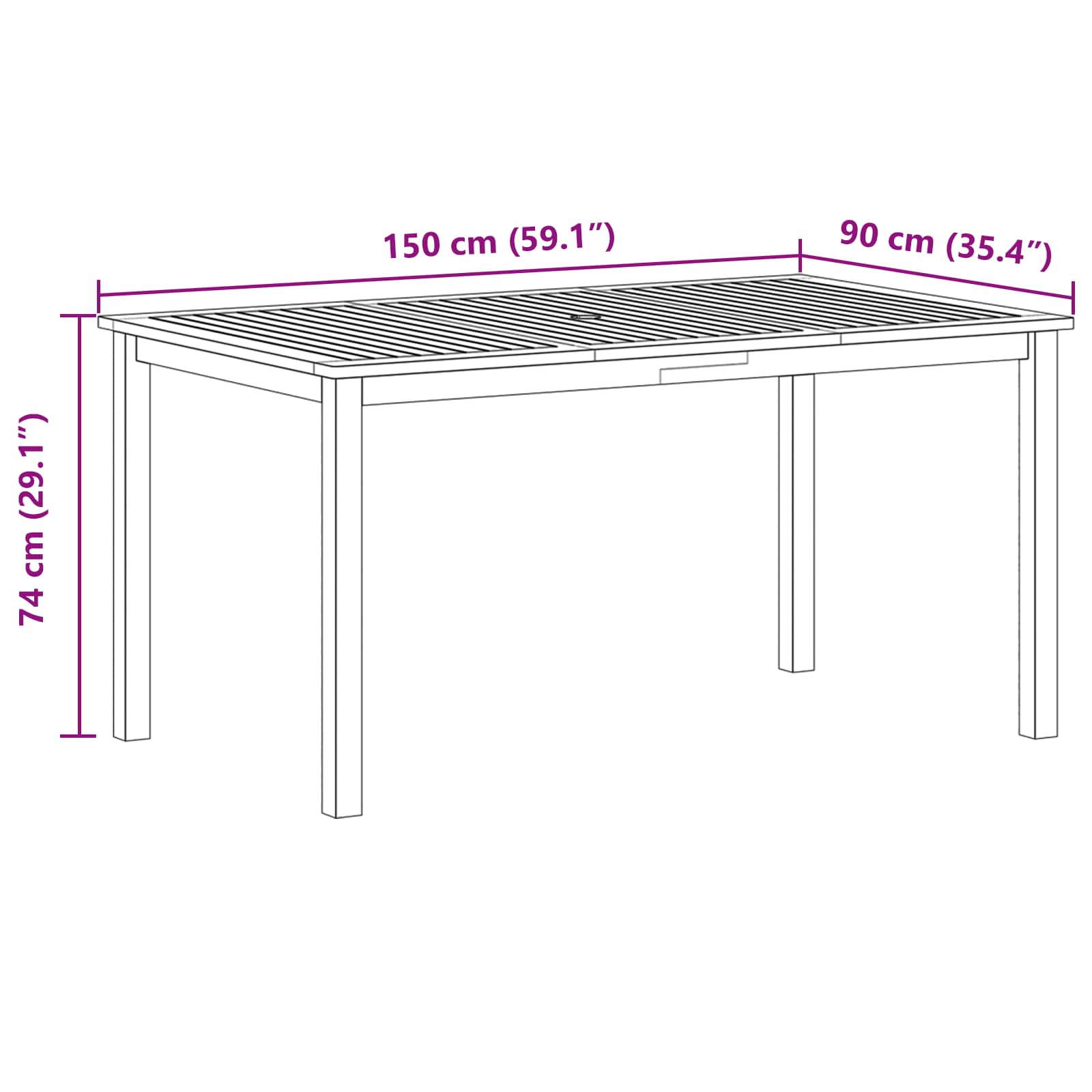 Garten Essgruppe 5 pcs Grau Massivholz Akazie