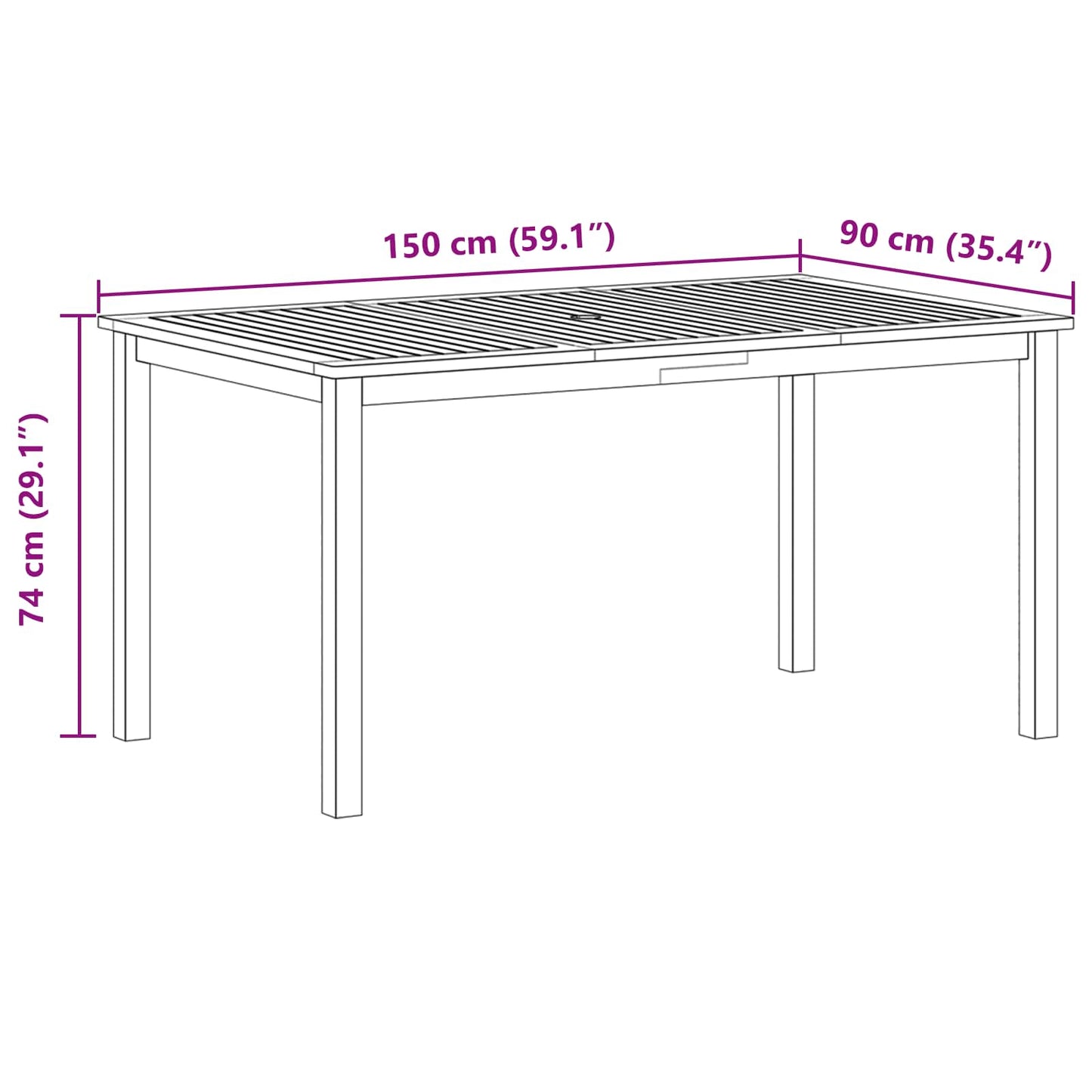 Garten Essgruppe 7 pcs Grau Massivholz Akazie
