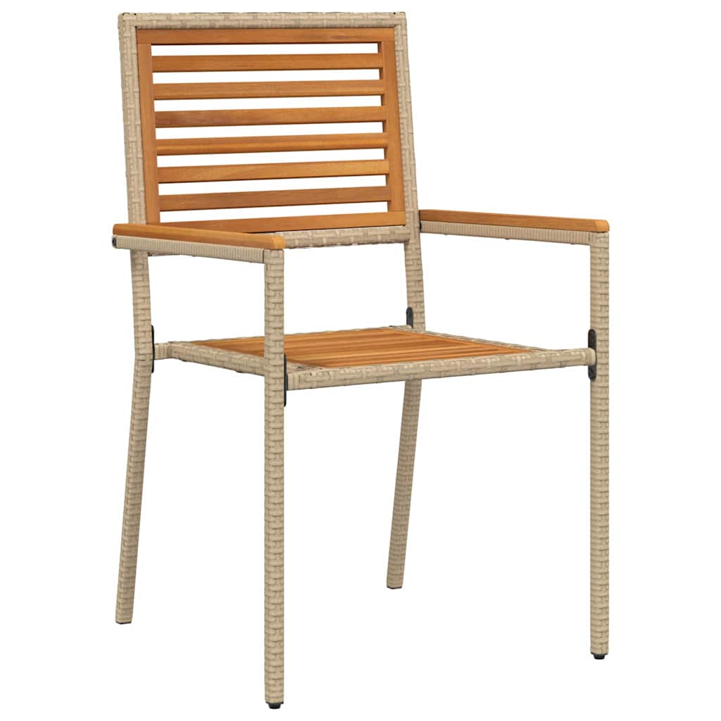 Garten Essgruppe 5 stk. Beige Massivholz Akazie