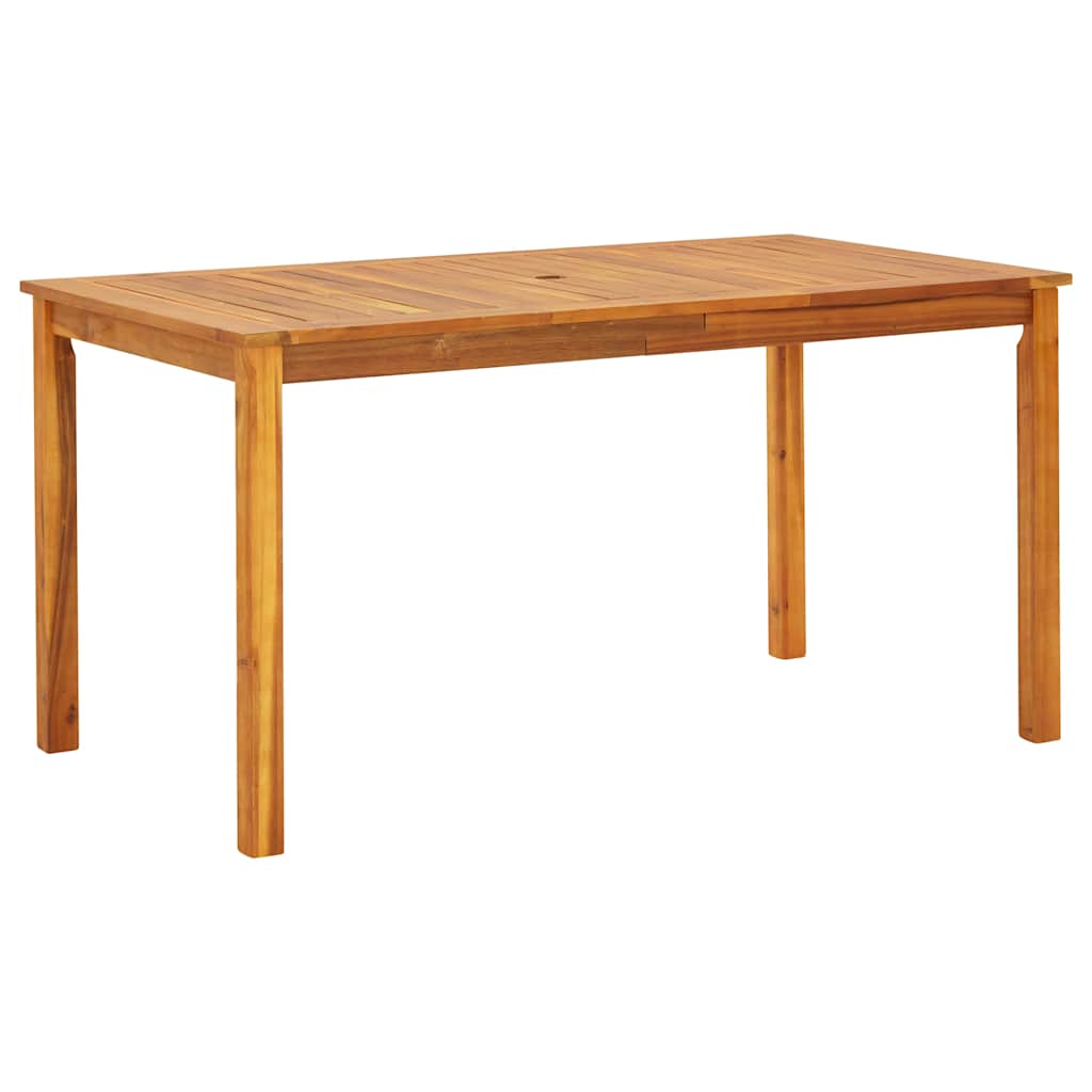 Garten Essgruppe 7 stk. Grau Massivholz Akazie