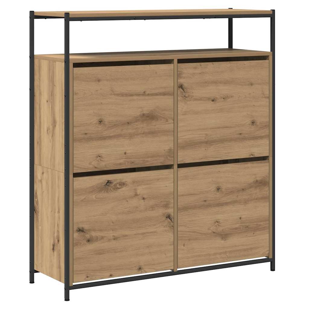 Schuhschrank Artisan-Eiche 100 x 34 x 112 cm Holzwerkstoff