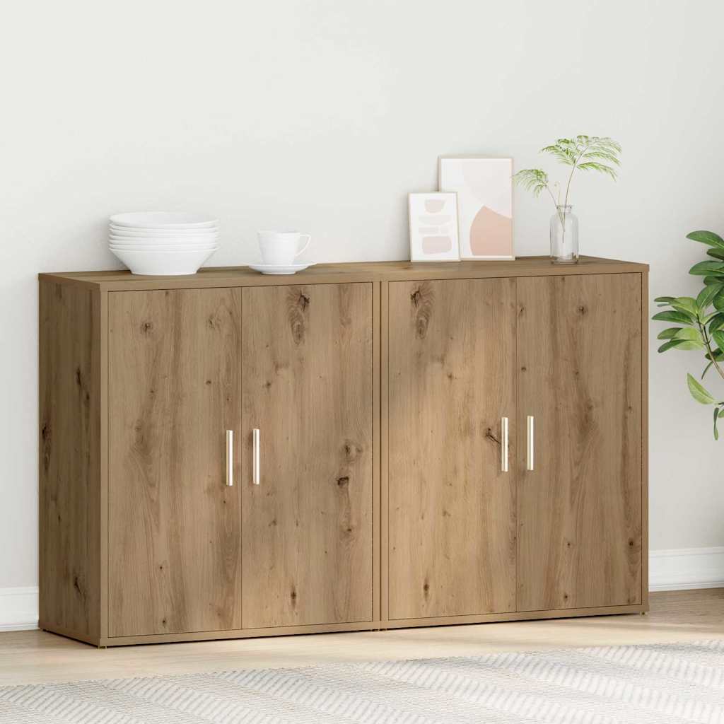 Sideboard 2 stk. Artisan-Eiche 60 x 31 x 70 cm Holzwerkstoff