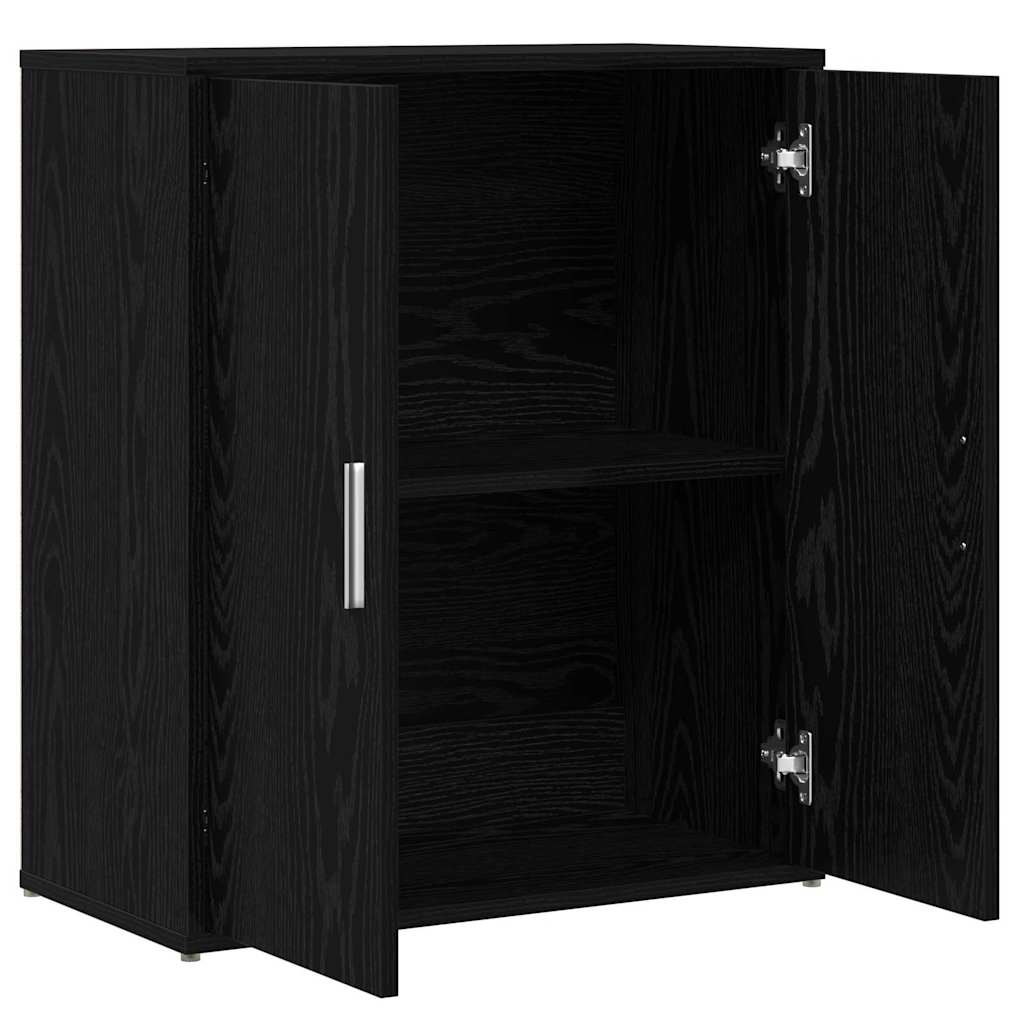 Sideboard 2 stk. Schwarz Eichen-Optik 60 x 31 x 70 cm