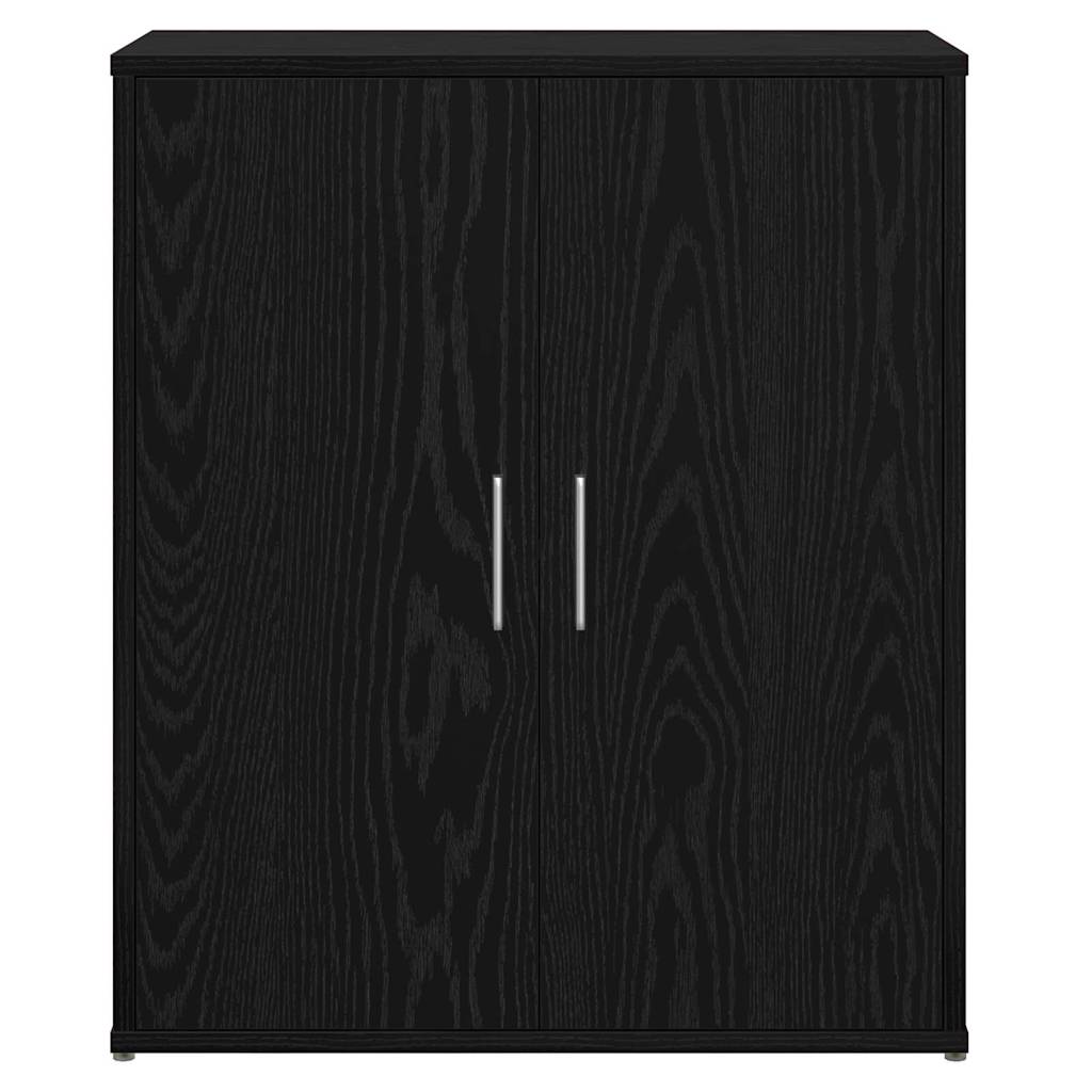 Sideboard 2 stk. Schwarz Eichen-Optik 60 x 31 x 70 cm
