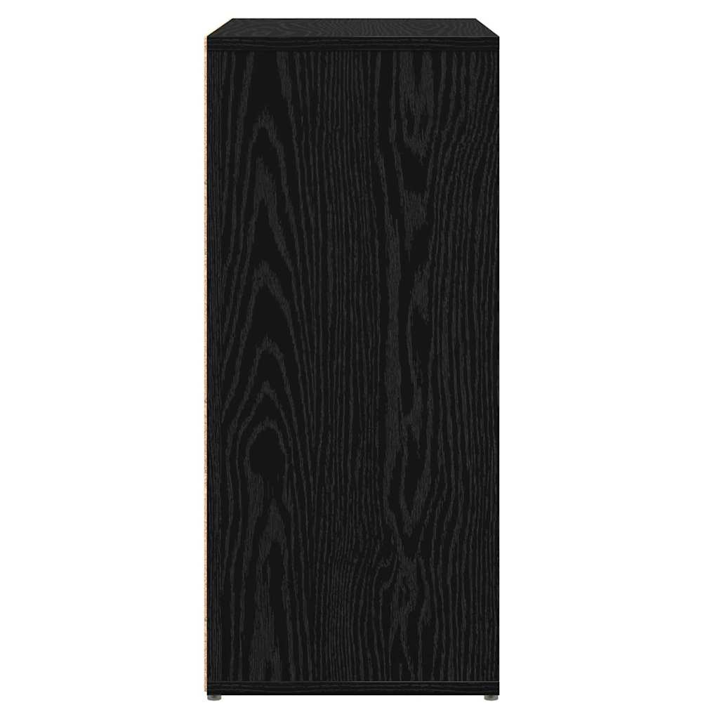 Sideboard 2 stk. Schwarz Eichen-Optik 60 x 31 x 70 cm