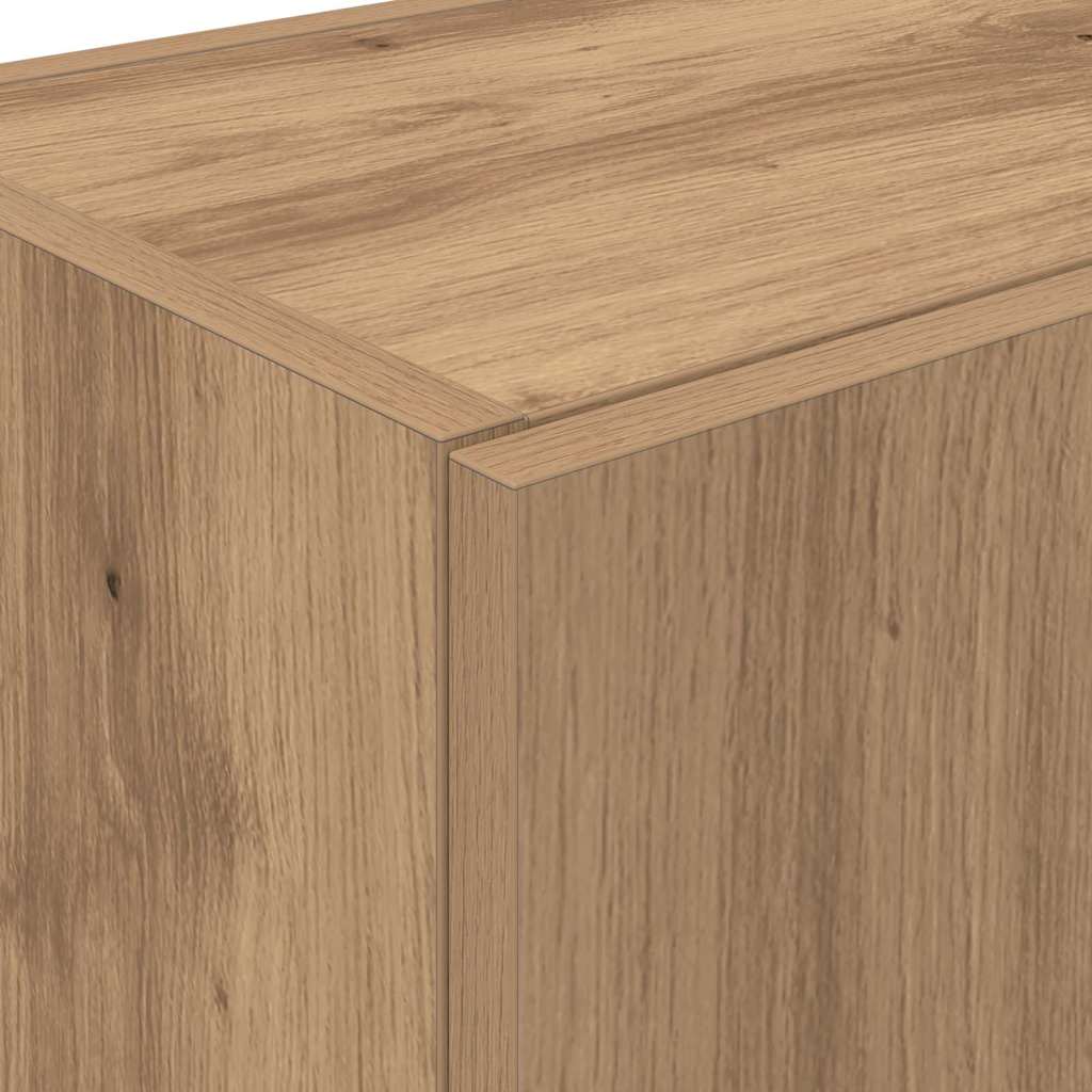 Küchenbuffet mit Regal 2 pcs Artisan-Eiche 60 x 50 x 180 cm