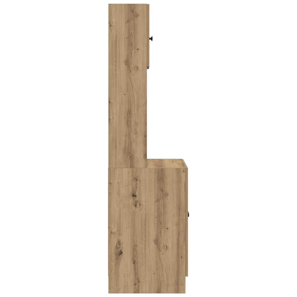 Küchenbuffet mit Regal 2 pcs Artisan-Eiche 60 x 50 x 180 cm