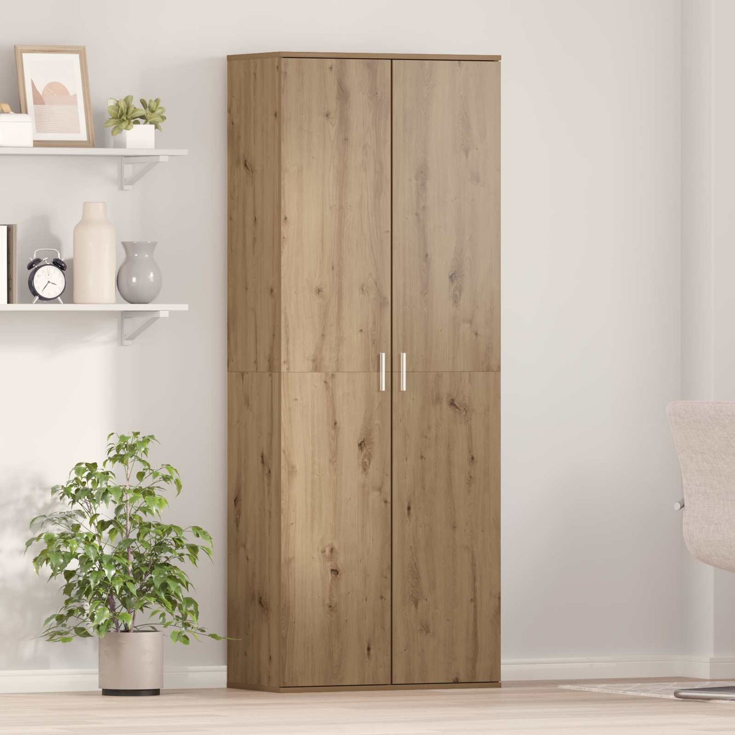 Highboard Artisan-Eiche 70 x 33,5 x 180 cm Holzwerkstoff
