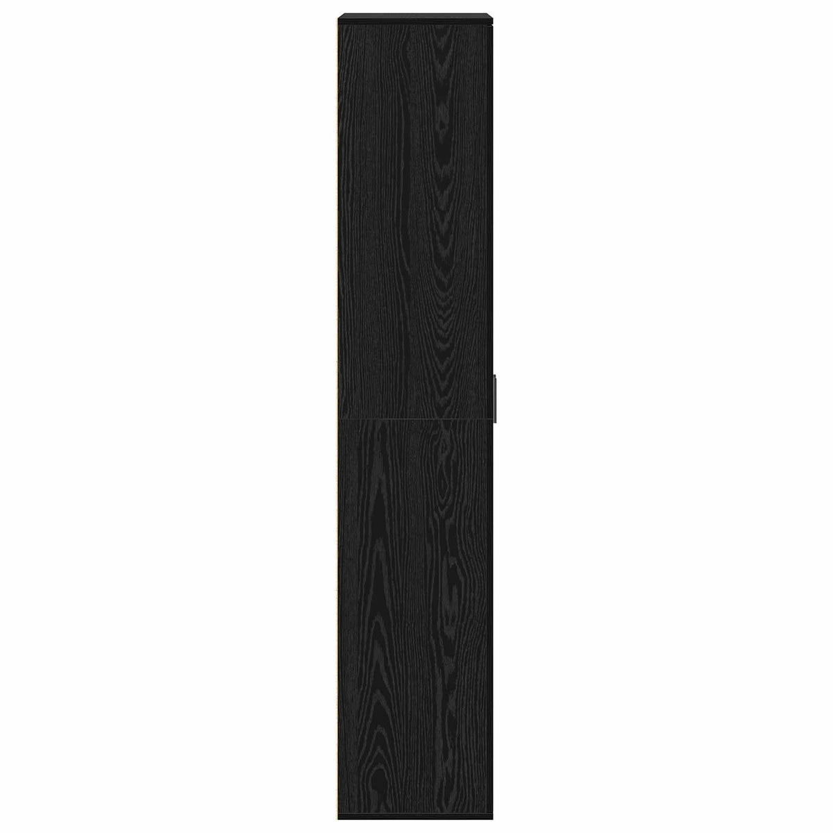 Highboard 70 x 33,5 x 180 cm Holzwerkstoff Schwarz Eichen-Optik