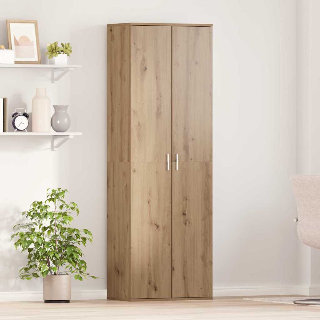 Highboard Eiche handwerklich 60 x 35 x 180 cm Holzwerkstoff