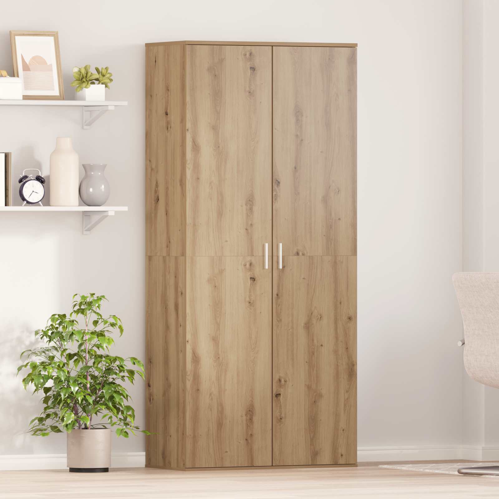 Hochschrank Artisan-Eiche 80 x 39 x 178 cm Holzwerkstoff