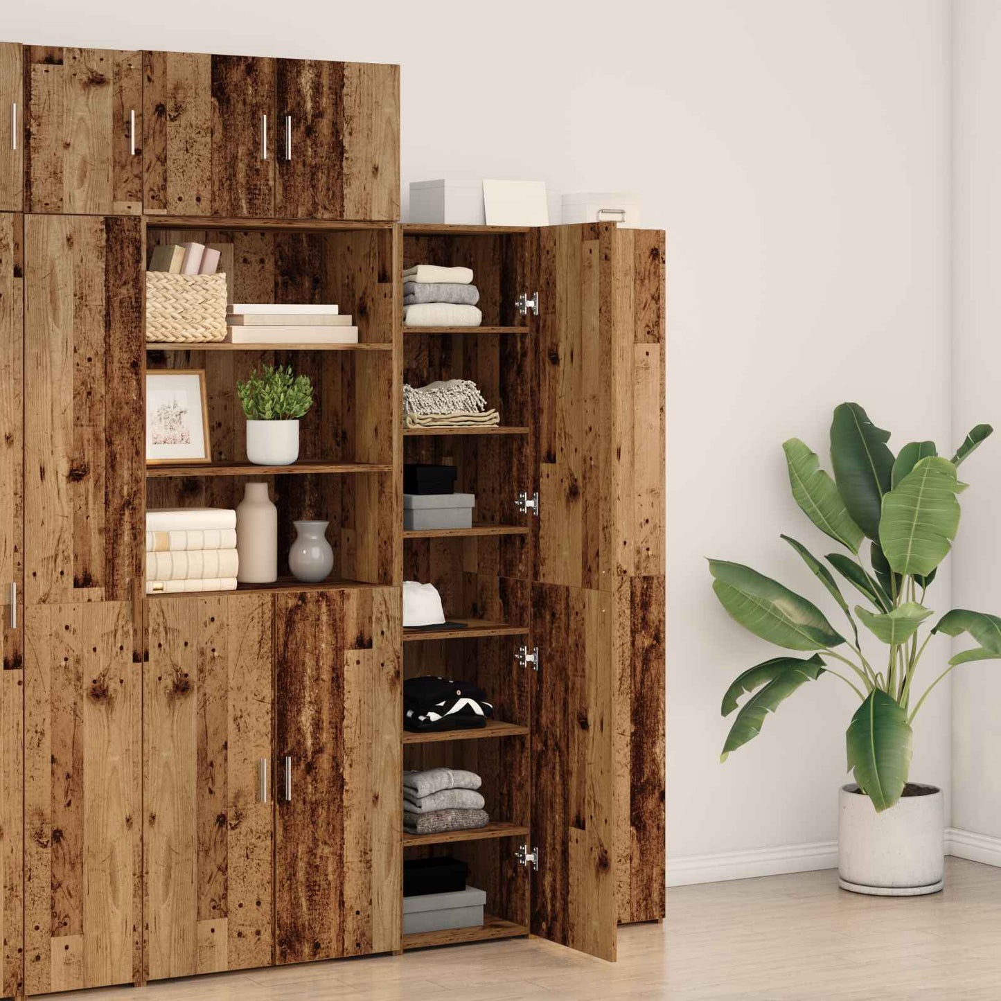 Highboard Altholz 40 x 42,5 x 185 cm