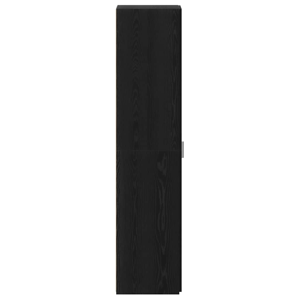 Highboard Schwarz Eichen-Optik 40 x 42,5 x 185 cm