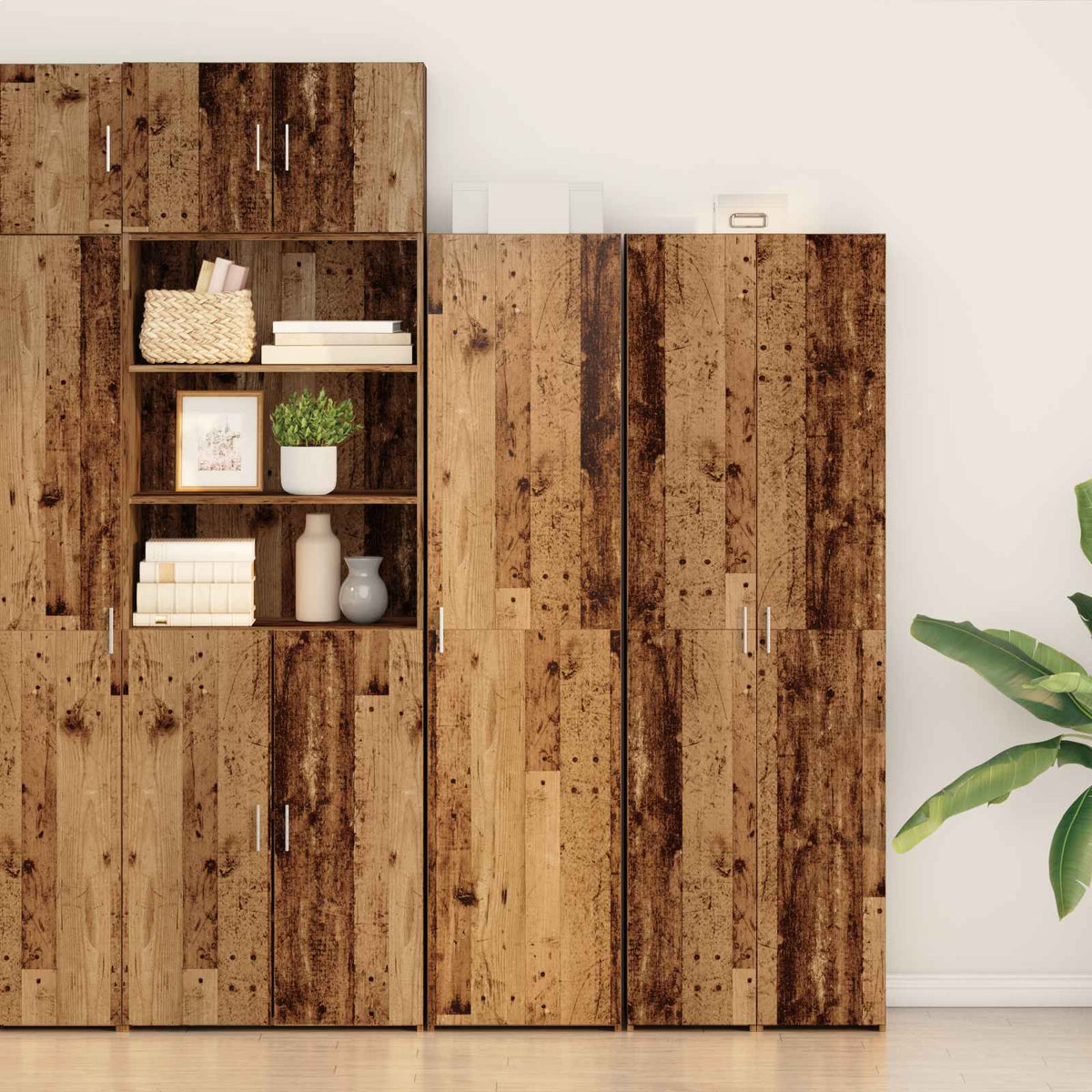 Highboard Altholz 45 x 42,5 x 185 cm