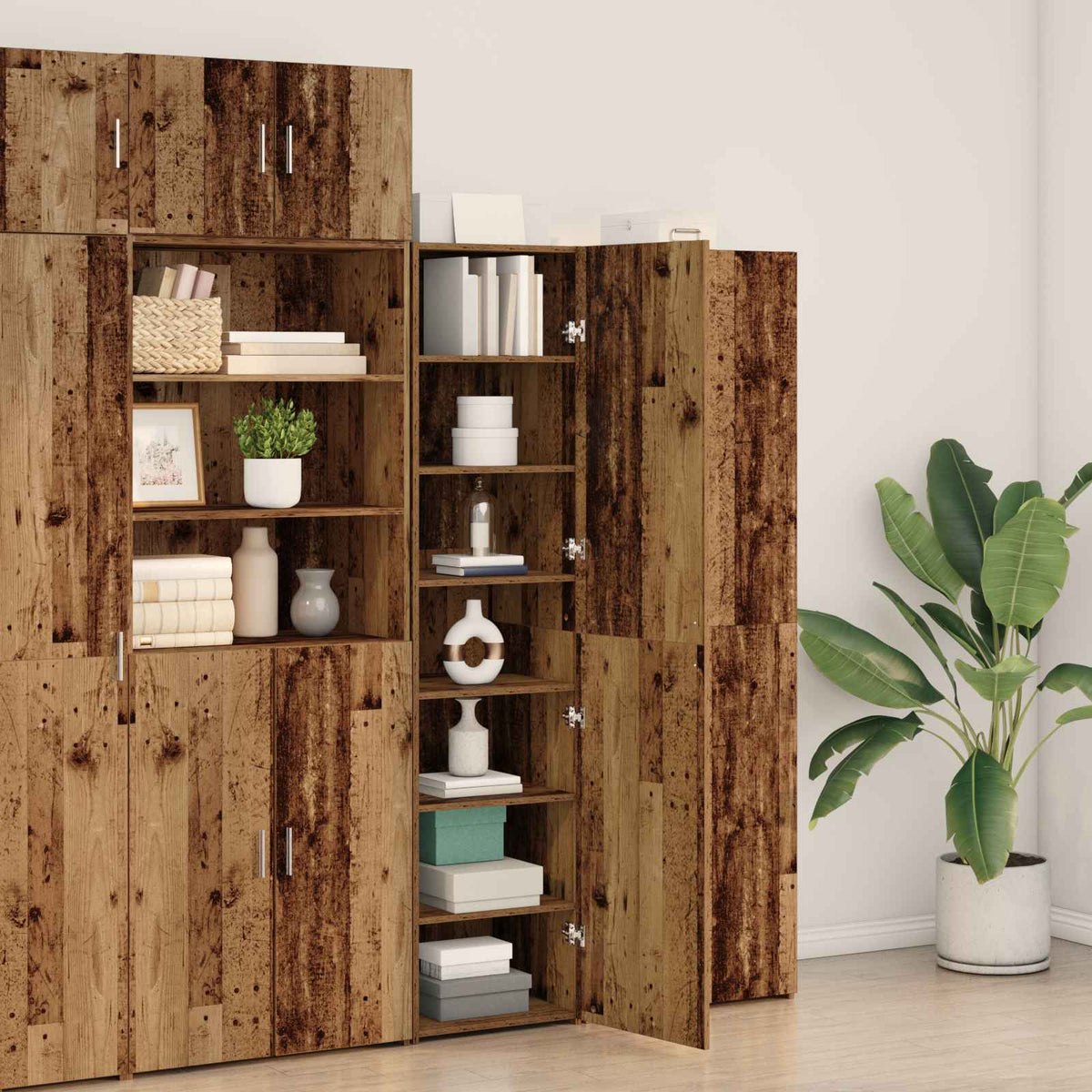 Highboard Altholz 45 x 42,5 x 185 cm