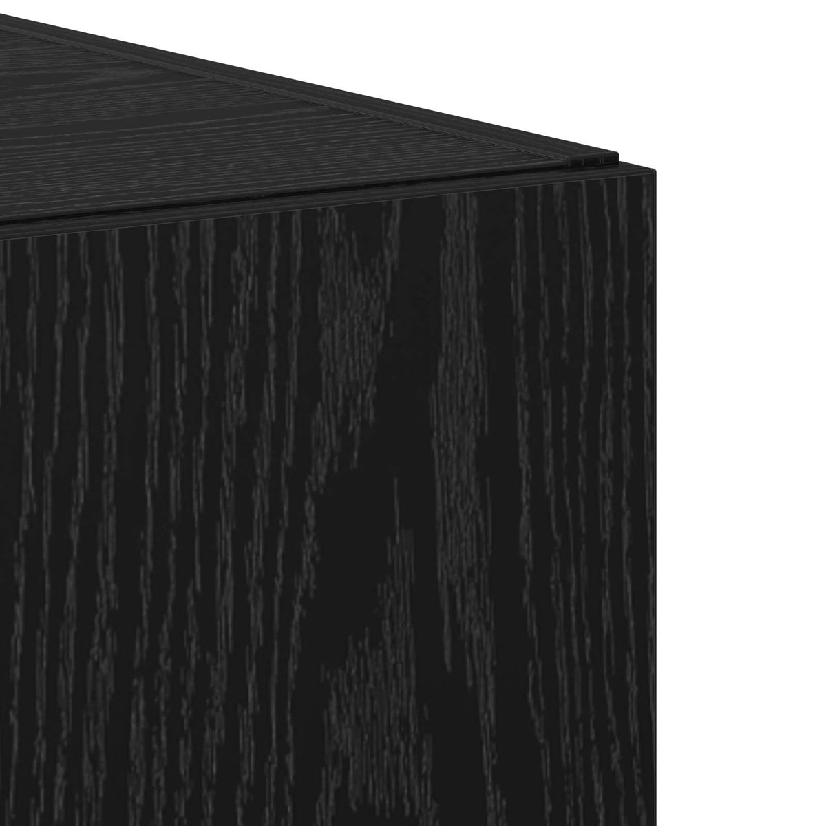 Highboard Schwarz Eichen-Optik 45 x 42,5 x 185 cm