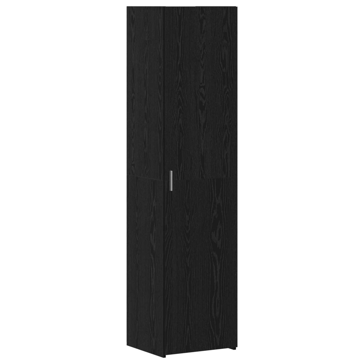 Highboard Schwarz Eichen-Optik 45 x 42,5 x 185 cm