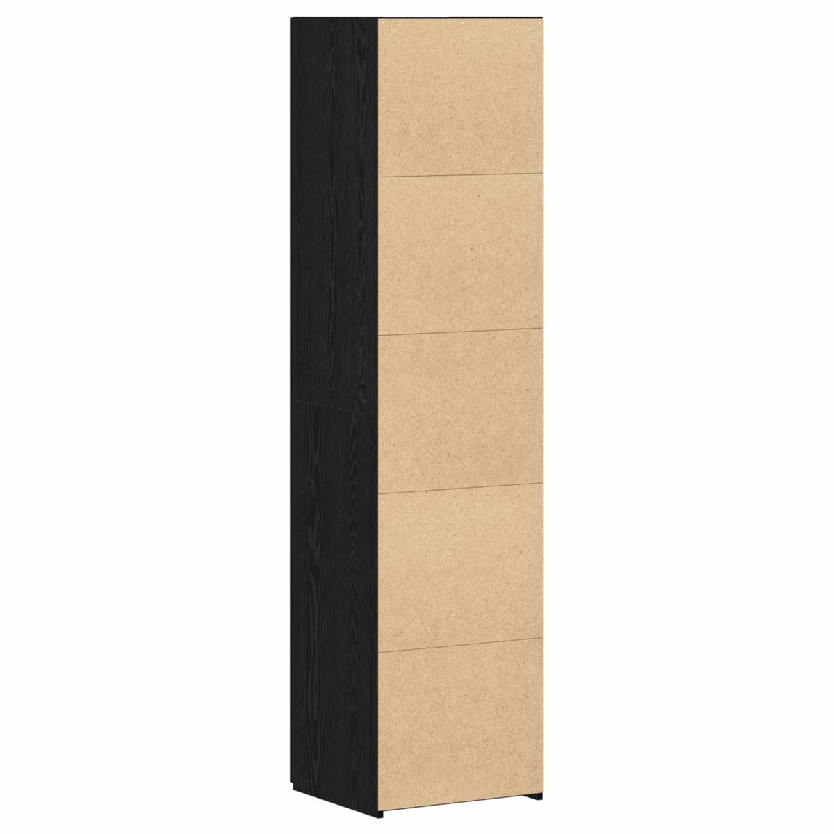 Highboard Schwarz Eichen-Optik 45 x 42,5 x 185 cm