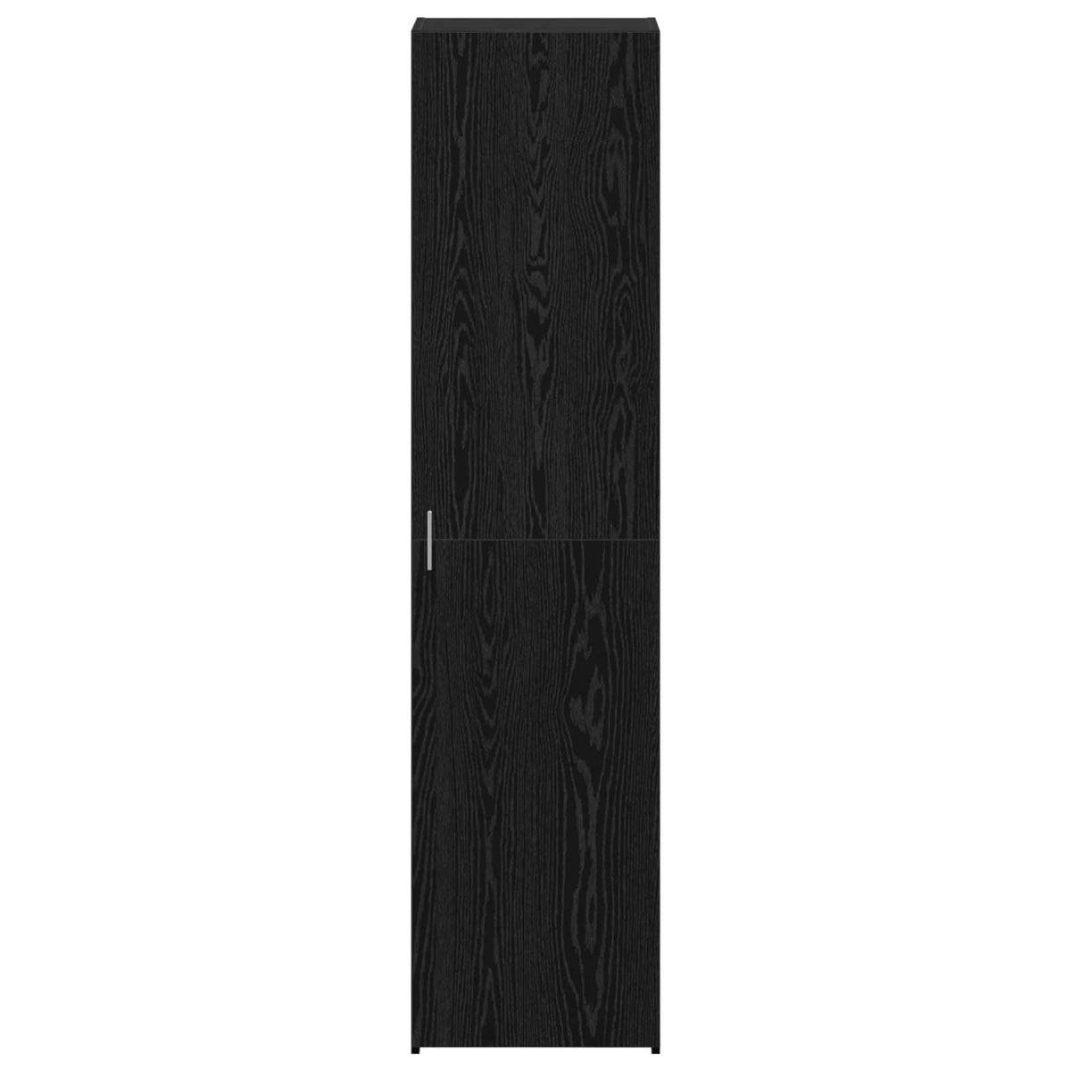 Highboard Schwarz Eichen-Optik 45 x 42,5 x 185 cm