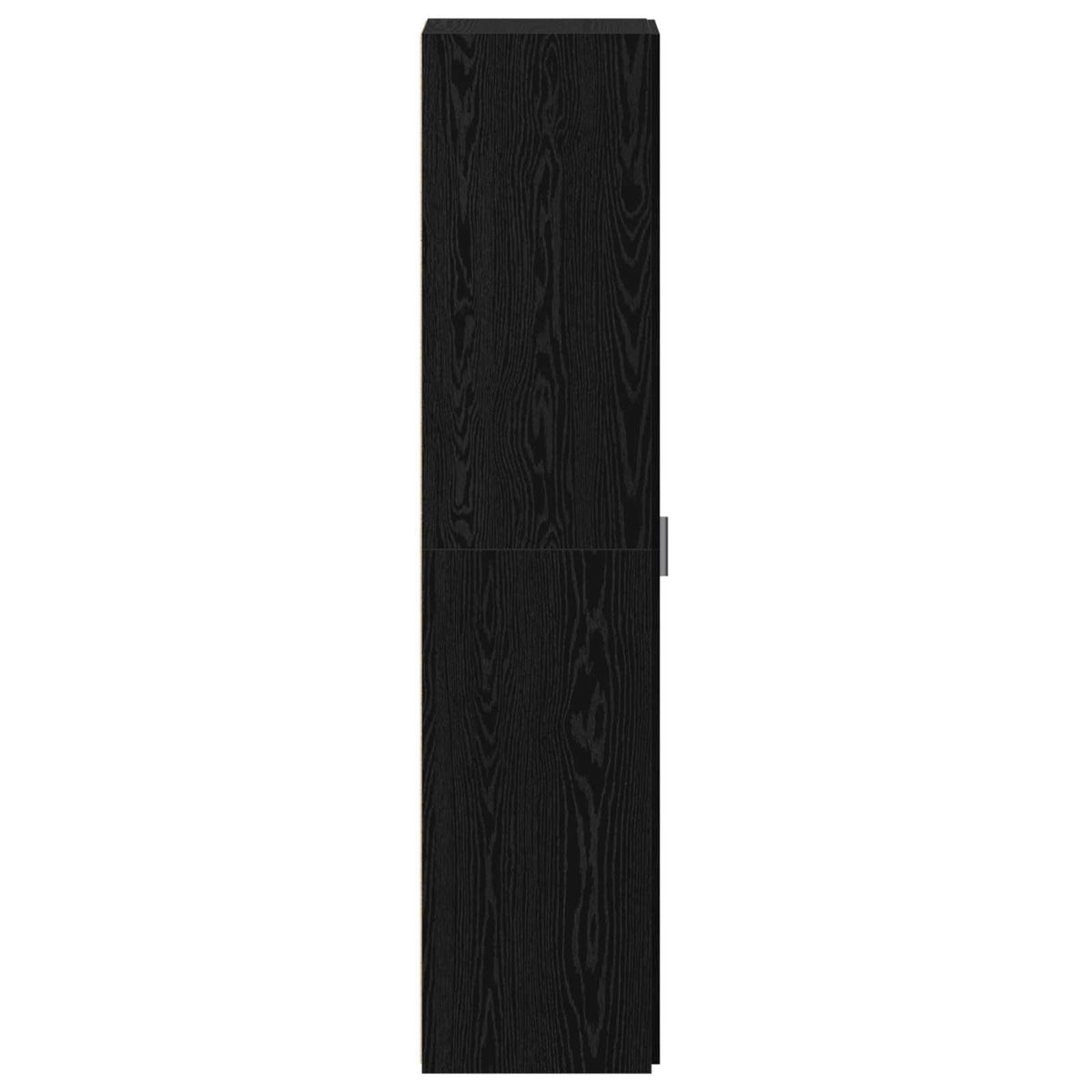 Highboard Schwarz Eichen-Optik 45 x 42,5 x 185 cm