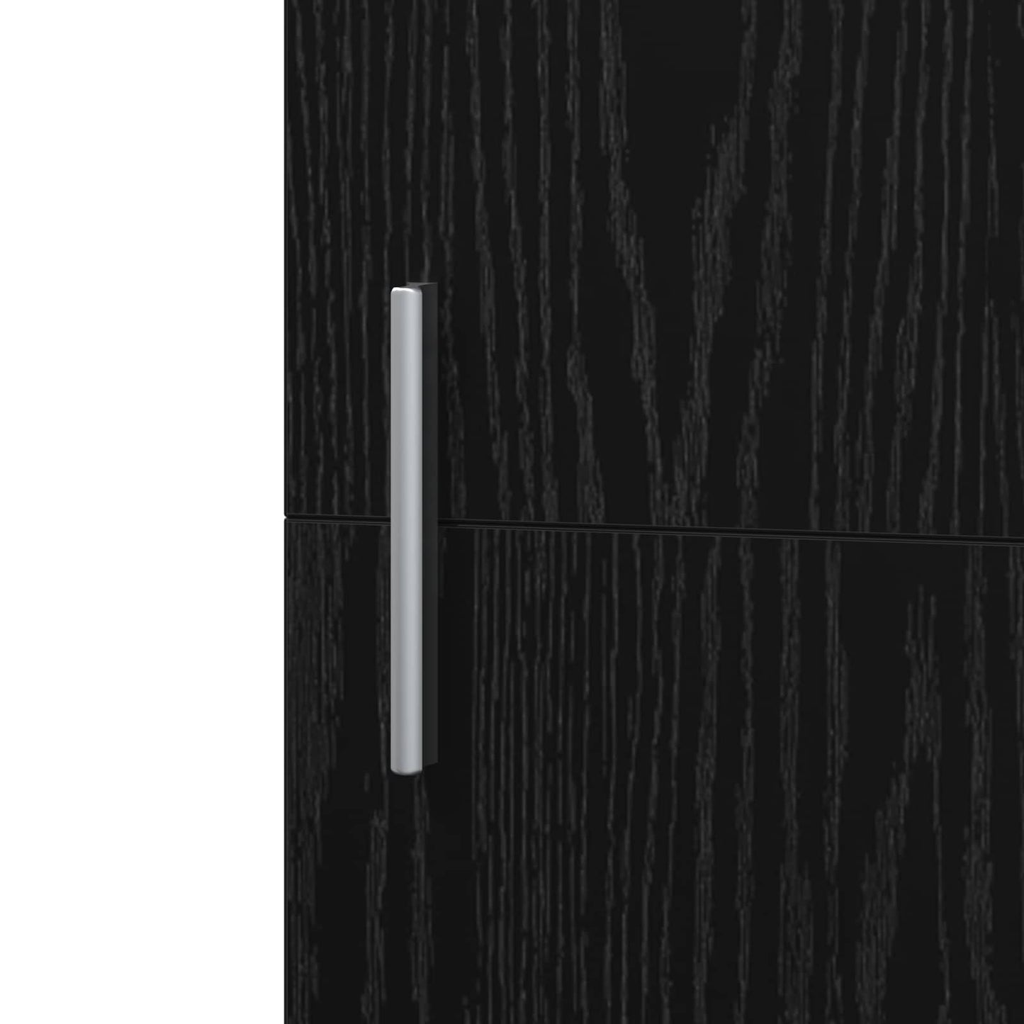 Highboard 2 pcs Schwarz Eichen-Optik 50 x 42,5 x 185 cm