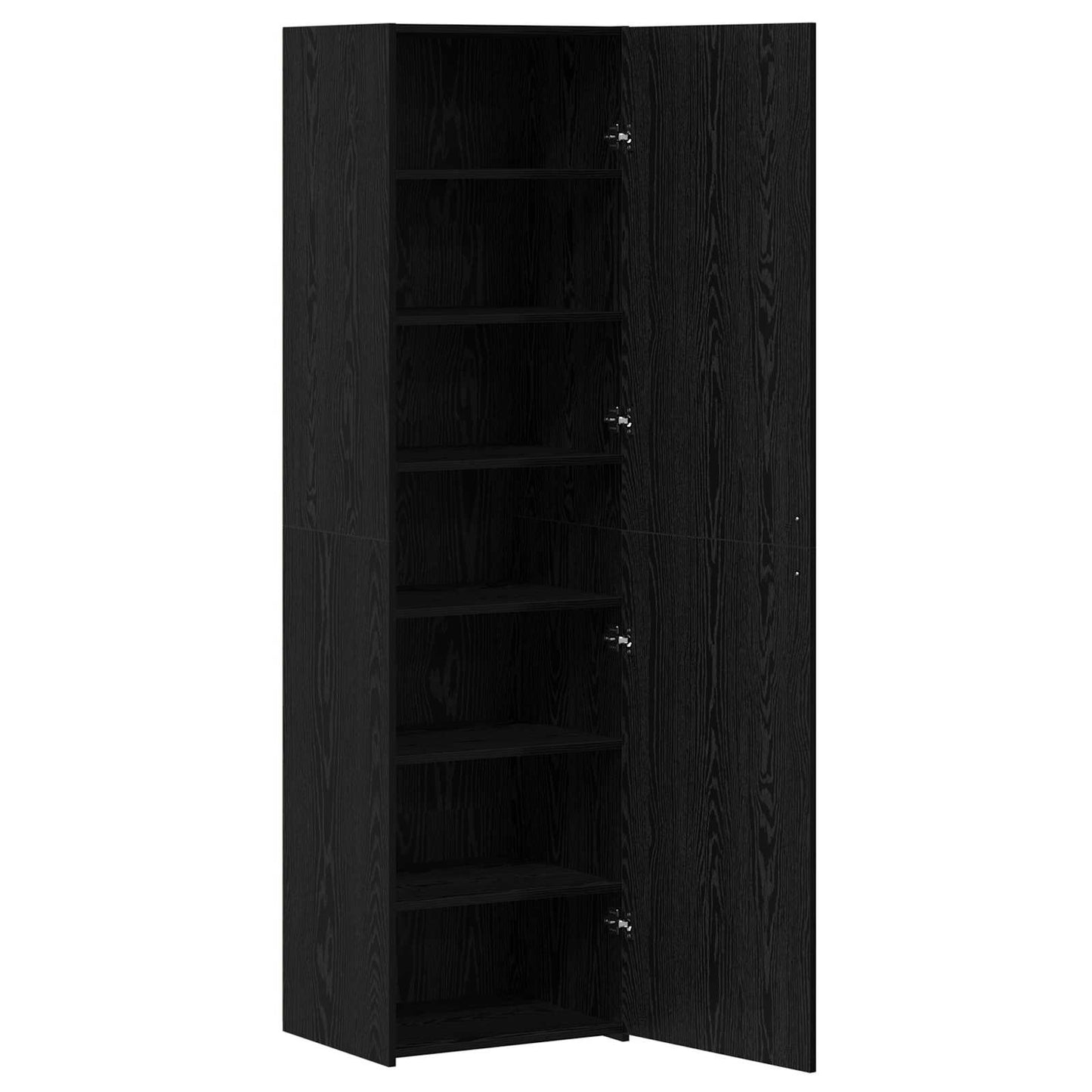 Highboard 2 pcs Schwarz Eichen-Optik 50 x 42,5 x 185 cm
