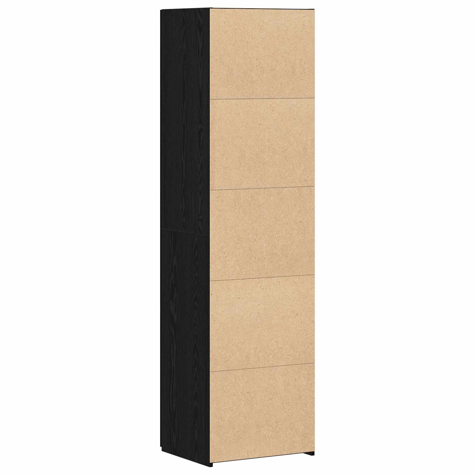 Highboard 2 pcs Schwarz Eichen-Optik 50 x 42,5 x 185 cm