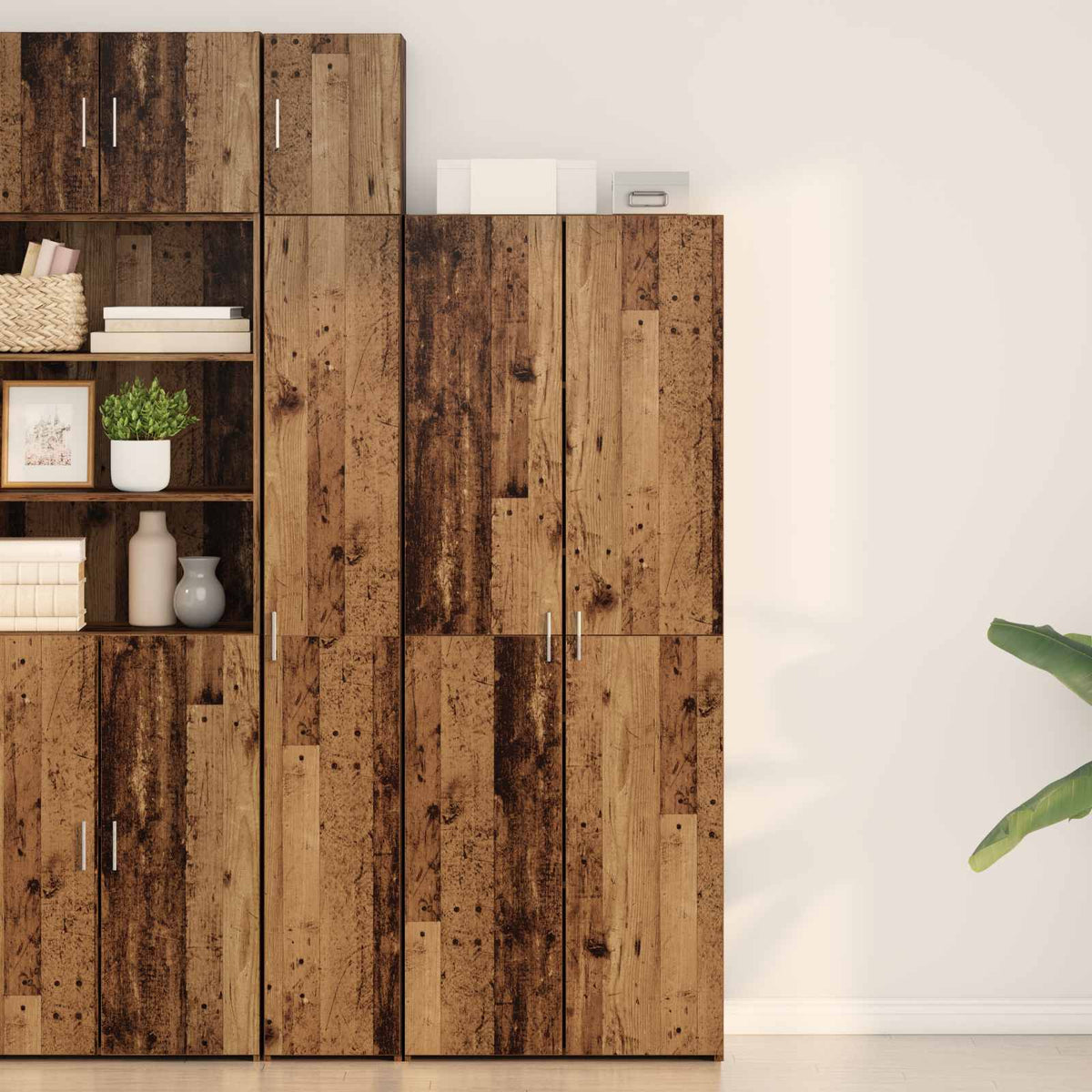Highboard Altholz 70 x 42,5 x 185 cm