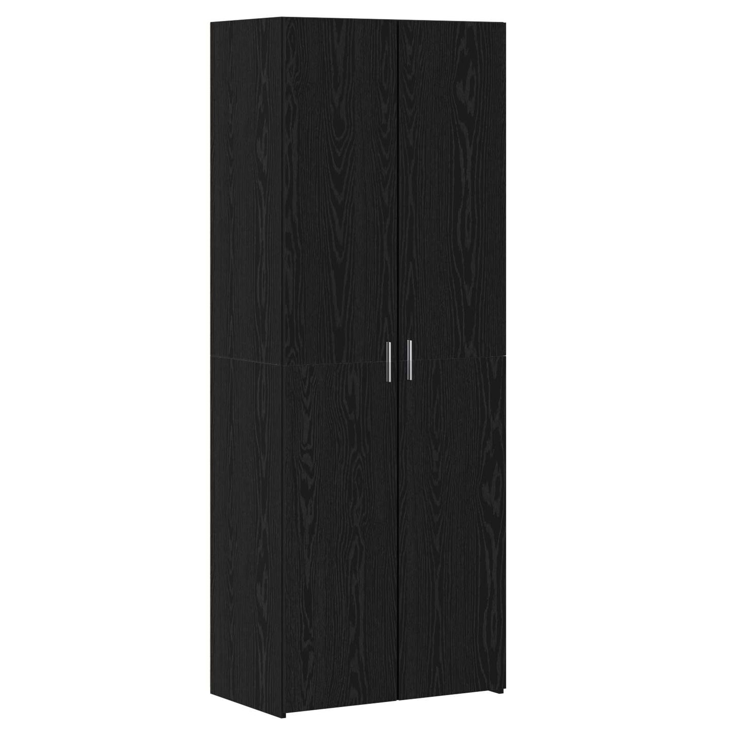 Highboard 2 pcs Schwarz Eichen-Optik 70 x 42,5 x 185 cm