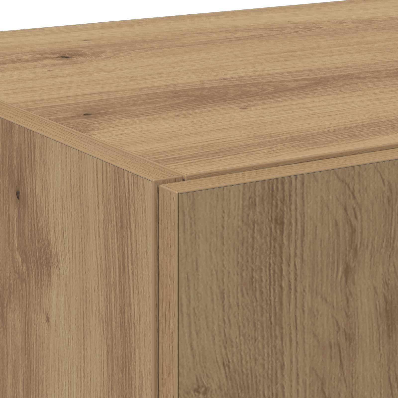 Highboard 2 pcs Artisan-Eiche 70 x 42,5 x 185 cm