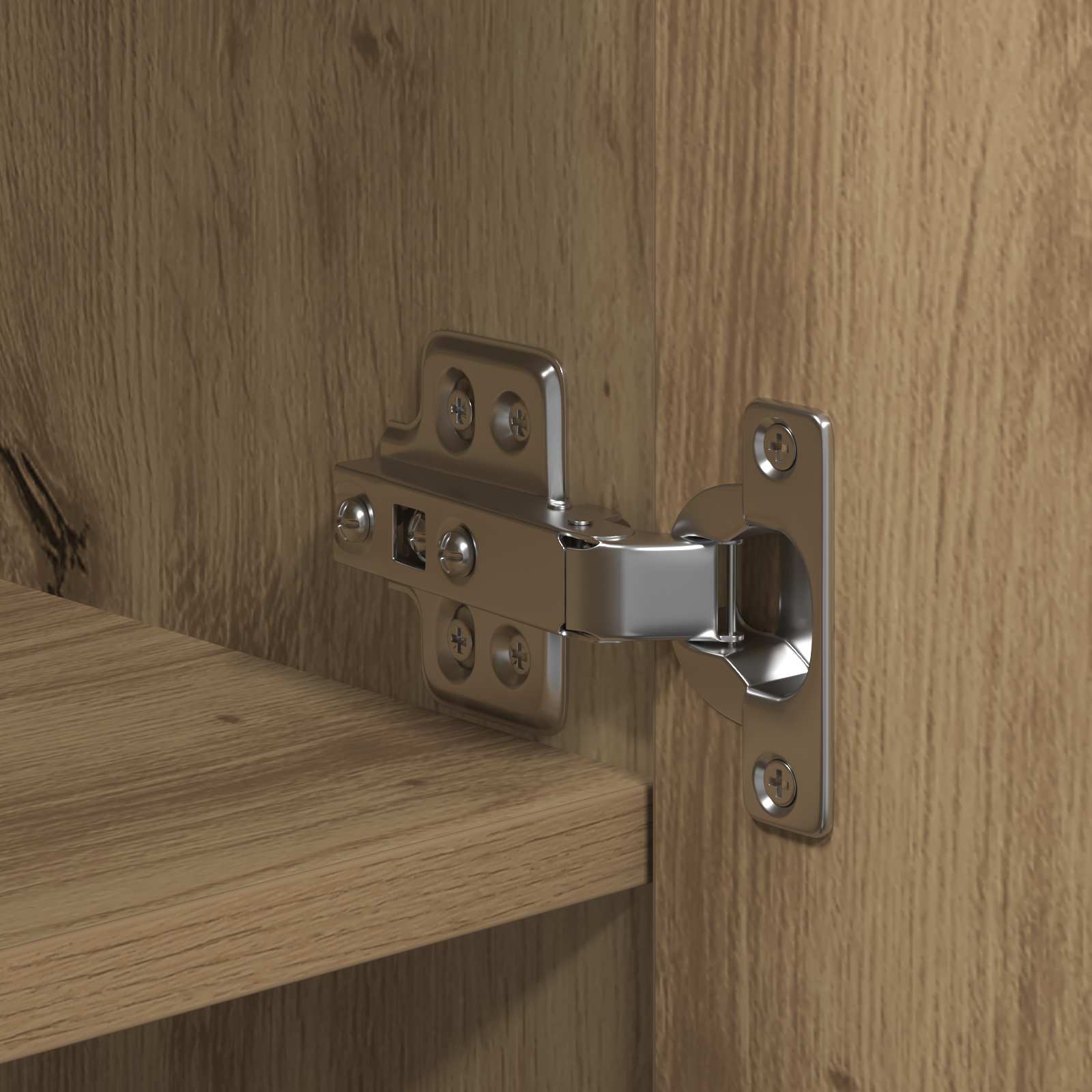 Highboard 2 pcs Artisan-Eiche 70 x 42,5 x 185 cm