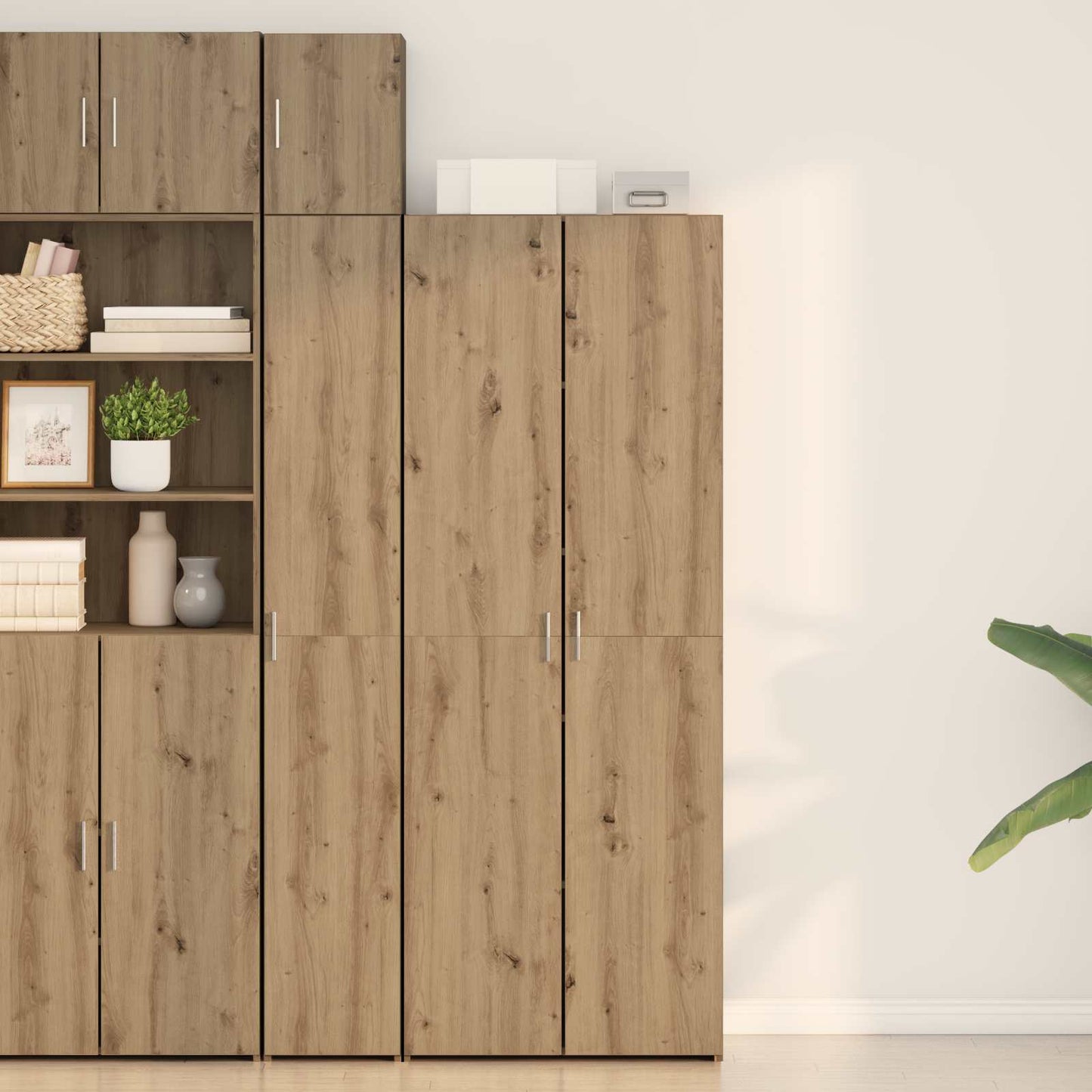 Highboard 2 pcs Artisan-Eiche 70 x 42,5 x 185 cm