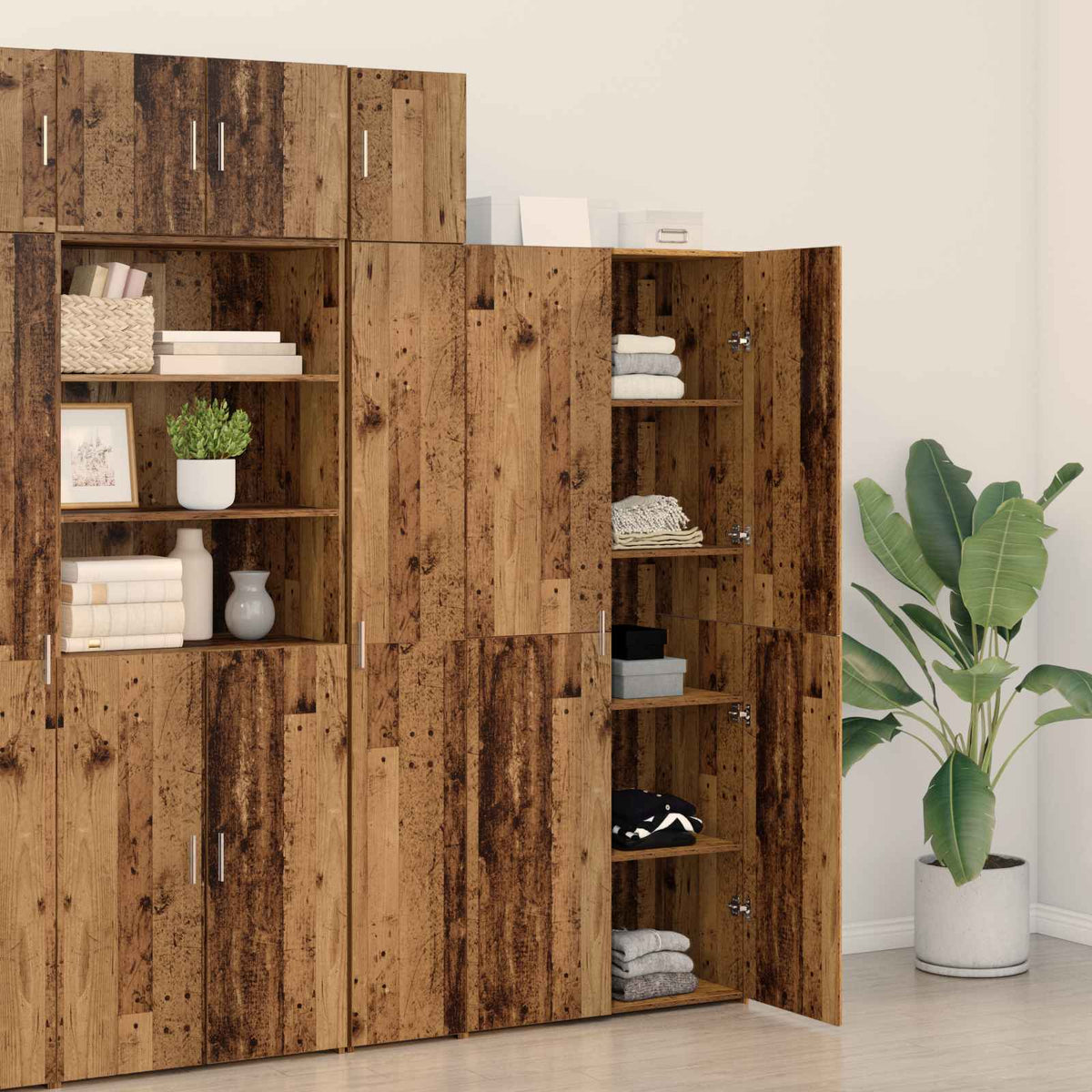 Highboard Altholz 80 x 42 x 185 cm