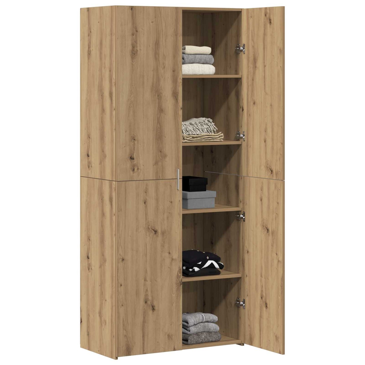 Highboard 2 stk. Artisan-Eiche 80 x 42 x 185 cm