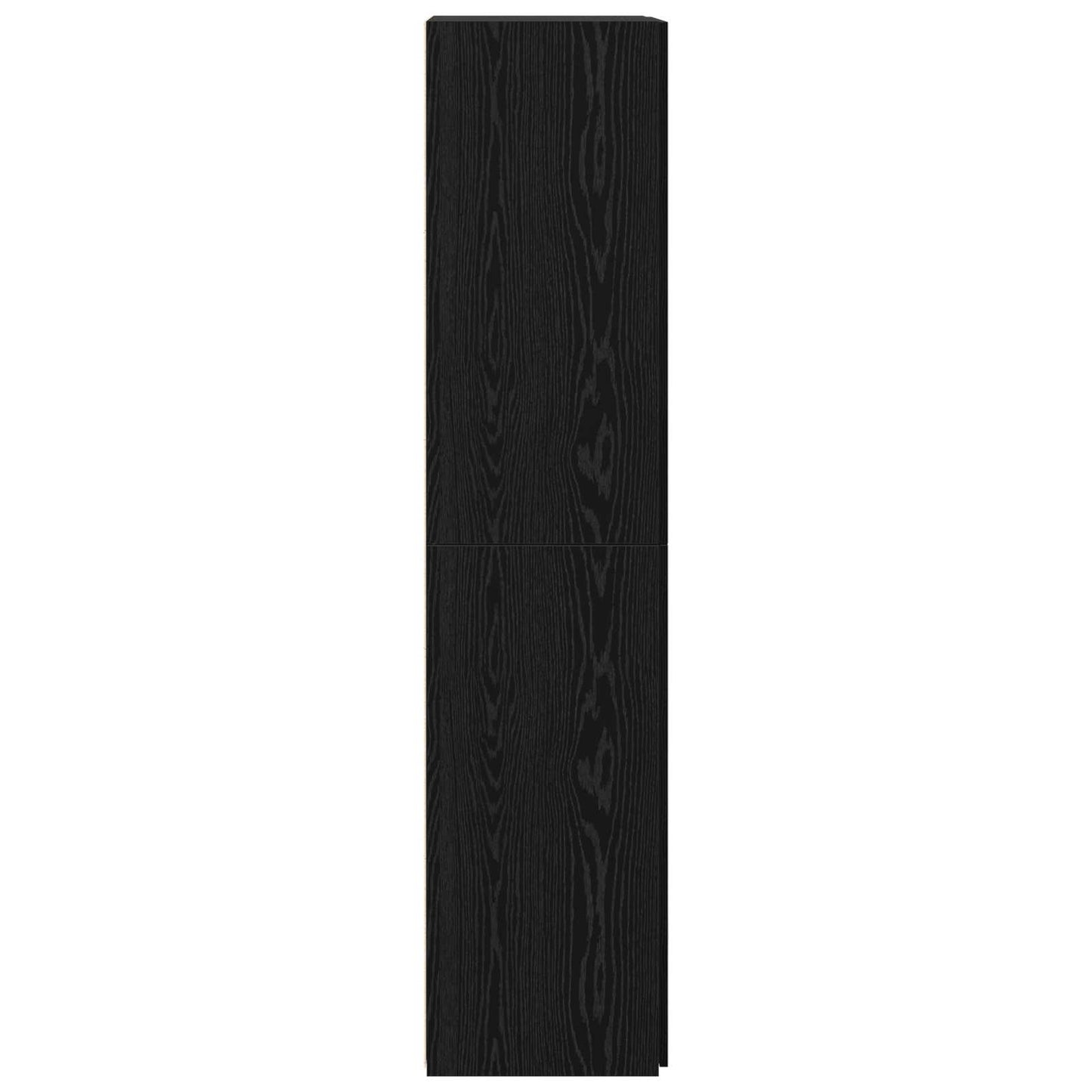 Highboard 2 pcs Schwarz Eichen-Optik 80 x 42 x 185 cm