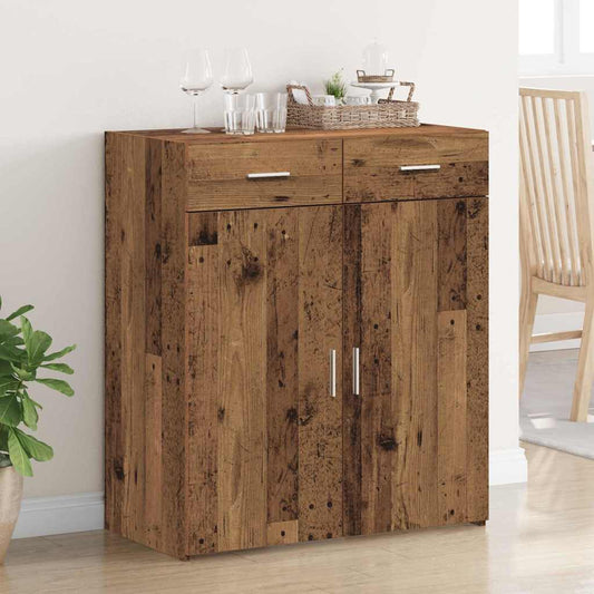 Aufbewahrungsschrank Altholz 80 x 42,5 x 93 cm