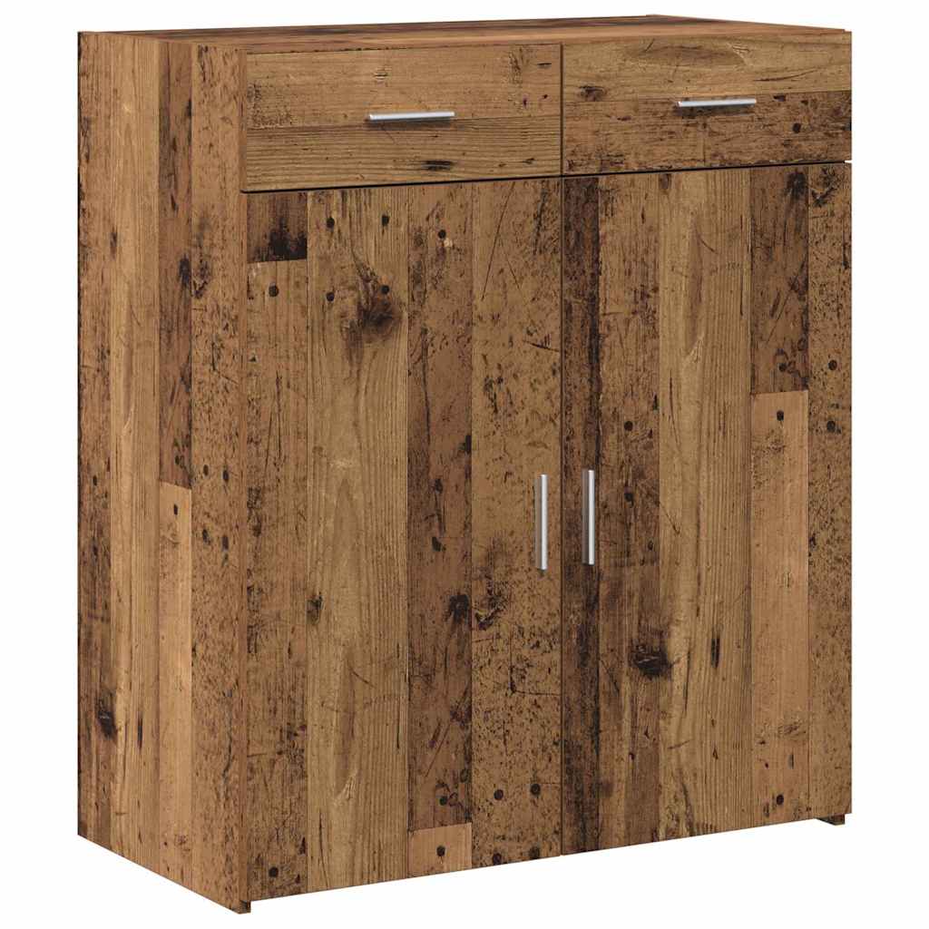 Aufbewahrungsschrank Altholz 80 x 42,5 x 93 cm