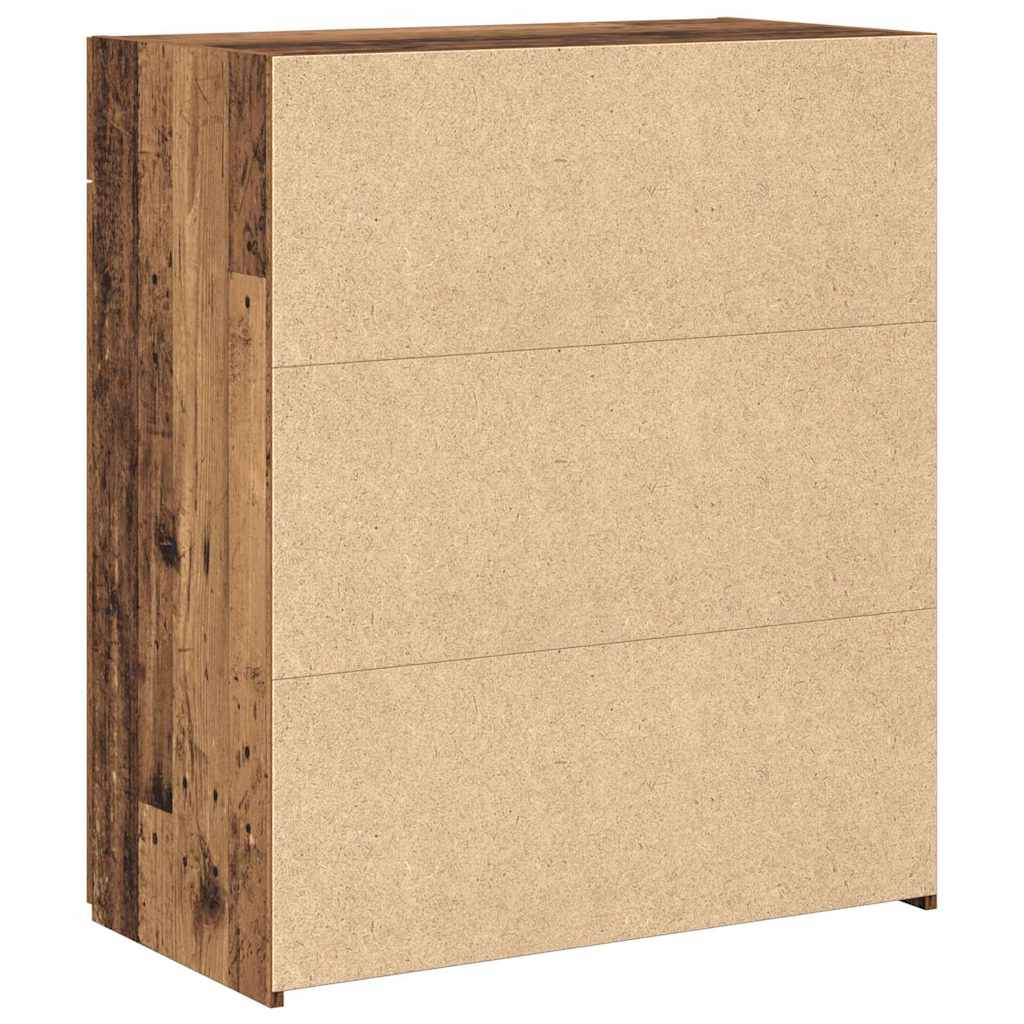 Aufbewahrungsschrank Altholz 80 x 42,5 x 93 cm