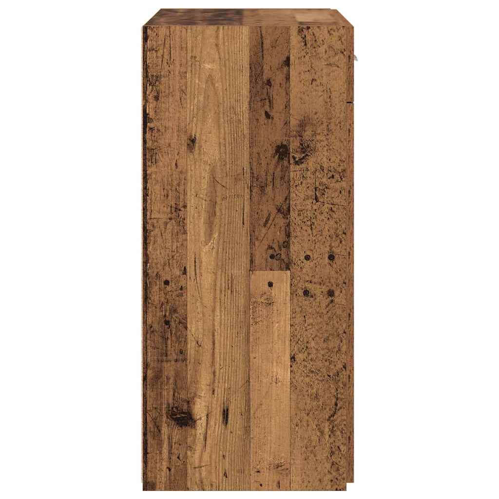 Aufbewahrungsschrank Altholz 80 x 42,5 x 93 cm
