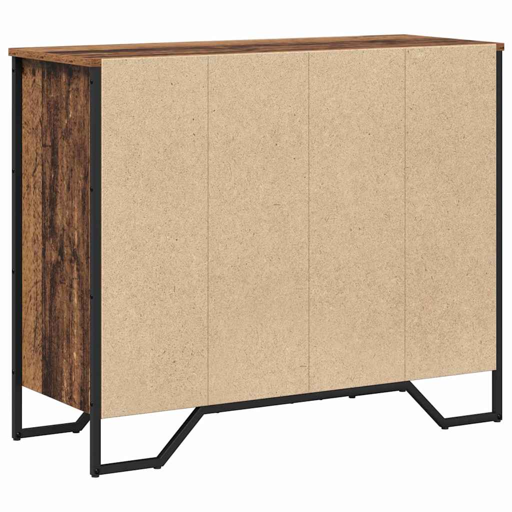 Kommode mit Schubladen 2 pcs Altholz 91 x 35,5 x 74,5 cm