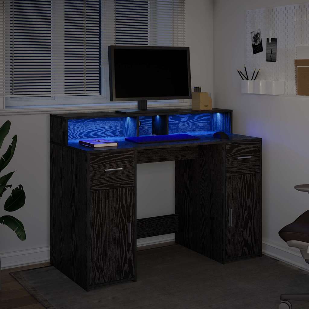 Schreibtisch Schwarze Eiche Holzwerkstoff 120 x 55 x 91 cm