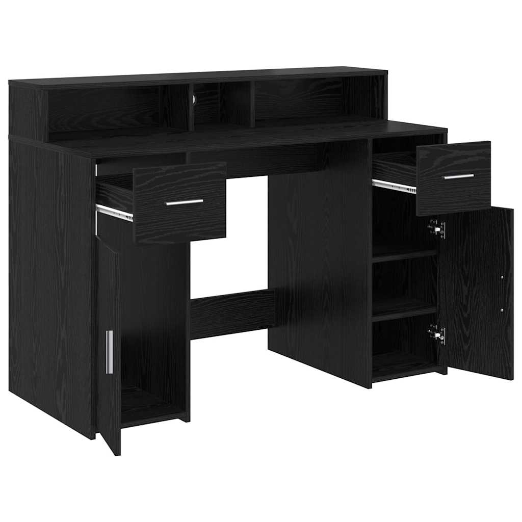 Schreibtisch Schwarze Eiche Holzwerkstoff 120 x 55 x 91 cm